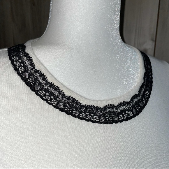 Worthington Lace Crew Neck Balloon Sleeve Sweater - Picture 3 of 8